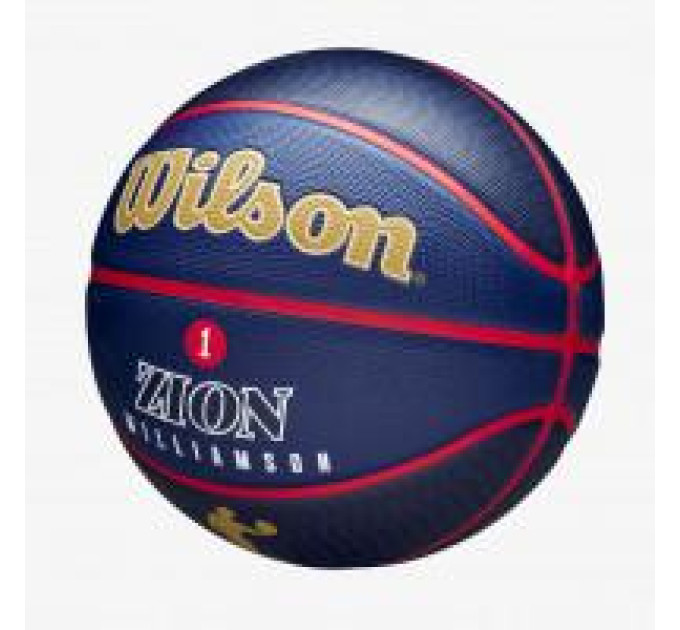 М'яч баскетбольний Wilson NBA PLAYER ICON OUTDOOR BSKT ZION Синій 7 (WZ4008601XB7 7)