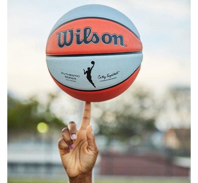 Універсальний Баскетбольний М'яч Wilson WNBA Authentic Outdoor Basketball Гумовий р. 6 (WTB5200XB06)