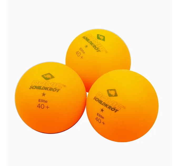 М'ячі Donic Elite 1звезда (3шт.) 40+ orange 608318-40+