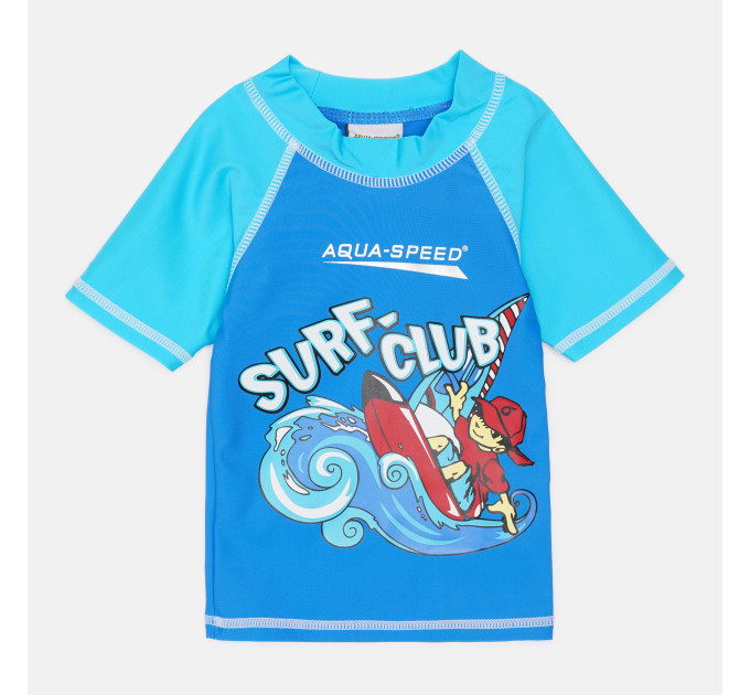 Футболка для плавання Aqua Speed SURF-CLUB T-SHIRT 2019 383-02 104 см Синій/Блакитний (5908217620194) Футболка для плавання Aqua Speed SURF-CLUB T-SHIRT 2019 383-02 104 см Синій/Блакитний (5908217620194)