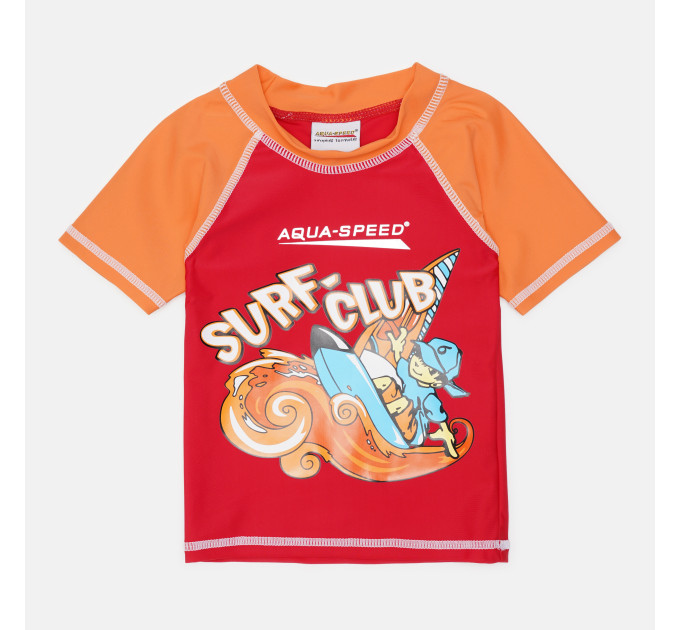 Футболка для плавання Aqua Speed SURF-CLUB T-SHIRT 2021 383-31 104 см Червоний/Помаранчевий (5908217620217) Футболка для плавання Aqua Speed SURF-CLUB T-SHIRT 2021 383-31 104 см Червоний/Помаранчевий (5908217620217)