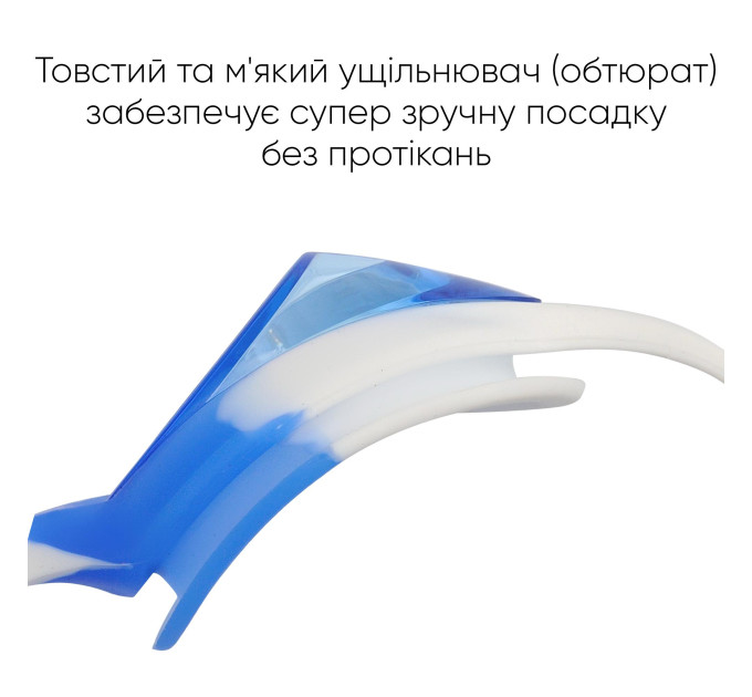 Дитячі окуляри для плавання Renvo Ailao JR Anti-fog Синій Білий OSFM (1SG200-0403)