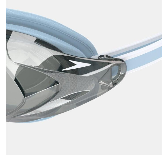 Жіночі Окуляри для плавання Speedo WOMENS VANQUISHER 3.0 MIRRORED Сірий, Блакитний One Size (8-00473617931)