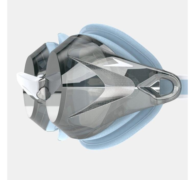 Жіночі Окуляри для плавання Speedo WOMENS VANQUISHER 3.0 MIRRORED Сірий, Блакитний One Size (8-00473617931)