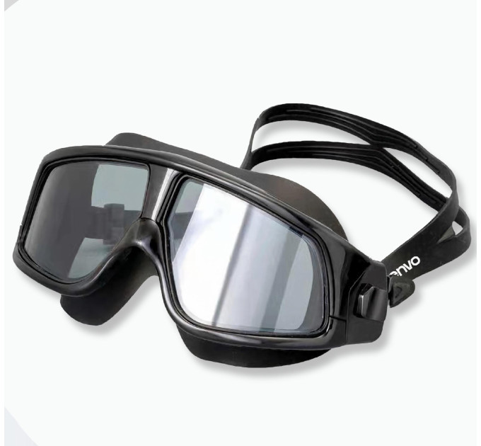 Маска для плавання Renvo Sevan Anti-fog Уні Чорний Коричневий OSFM (2SM110-01)