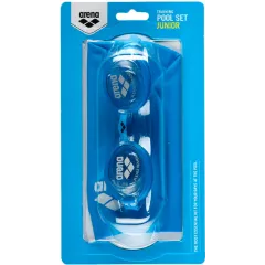 Дитячий Комплект (окуляри+шапочка) Arena POOL JR SET Блакитний, Білий OSFM (92423-070 OSFM)