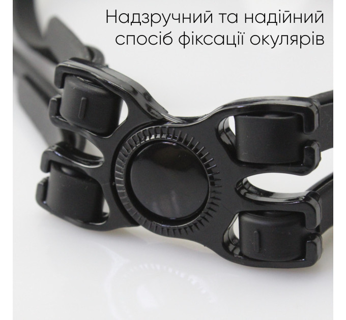 Окуляри для плавання Renvo Parma Уні Anti-fog Чорний Різнокольоровий OSFM (2SG500-0109)