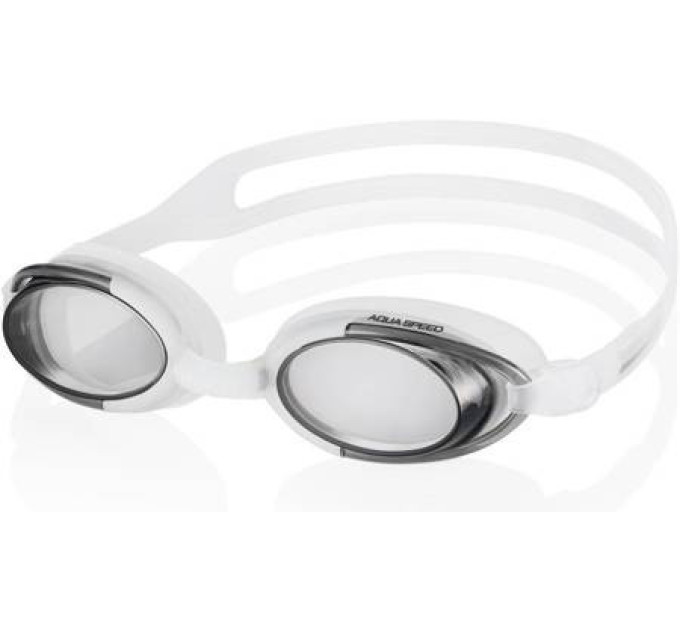 Окуляри для плавання Aqua Speed MALIBU 008-53 білий (5908217629098)