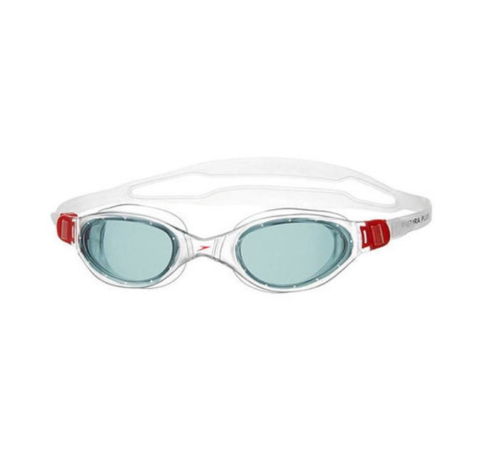 Окуляри для плавання Speedo FUTURA PLUS GOG AU червоний, прозорий Уні OSFM 5051746938152