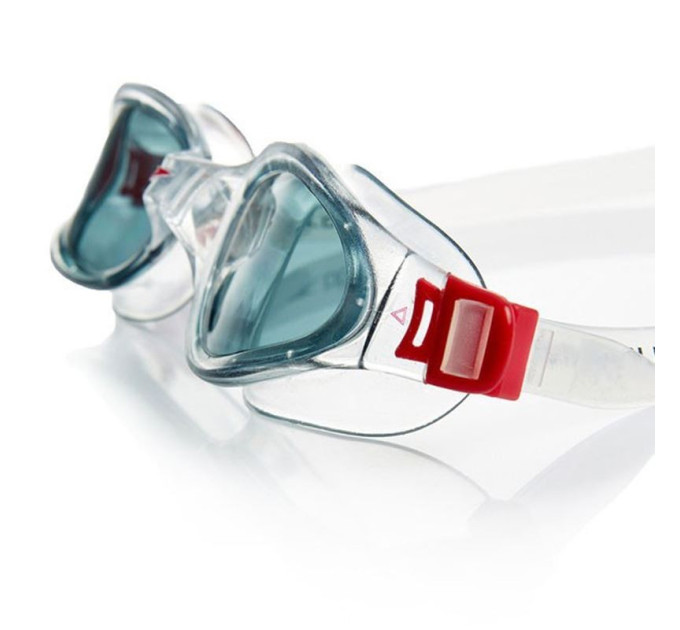 Окуляри для плавання Speedo FUTURA PLUS GOG AU червоний, прозорий Уні OSFM 5051746938152