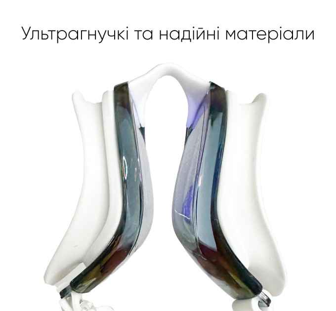 Окуляри для плавання Renvo Dande Уні Anti-fog Білий, Синій OSFM (2SG200-03)