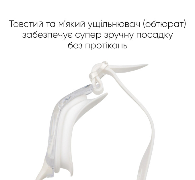 Підліткові (дорослі) Окуляри для плавання Renvo Mira JR Anti-fog Білий OSFM (2SG230-03)