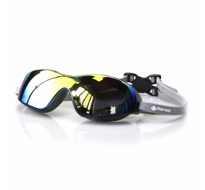 Окуляри для плавання Renvo Parma Уні Anti-fog Чорний, Сірий OSFM (2SG500-02)