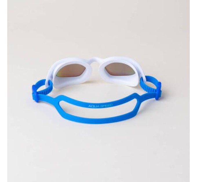 Окуляри для плавання Aqua Speed ECLIPSE MIRROR 61414 білий, блакитний Уні OFSM 5905718614141