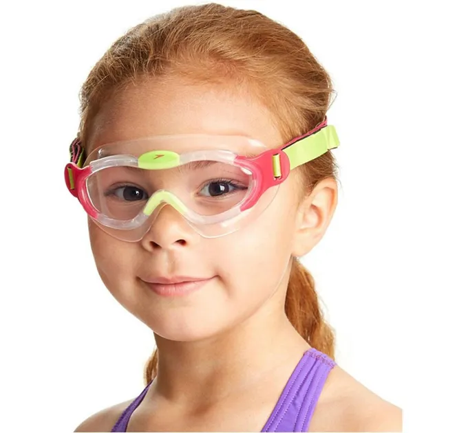 Окуляри для плавання Speedo SEA SQUAD MASK JU Рожевий, Зелений Діт OSFM (8-087638028)