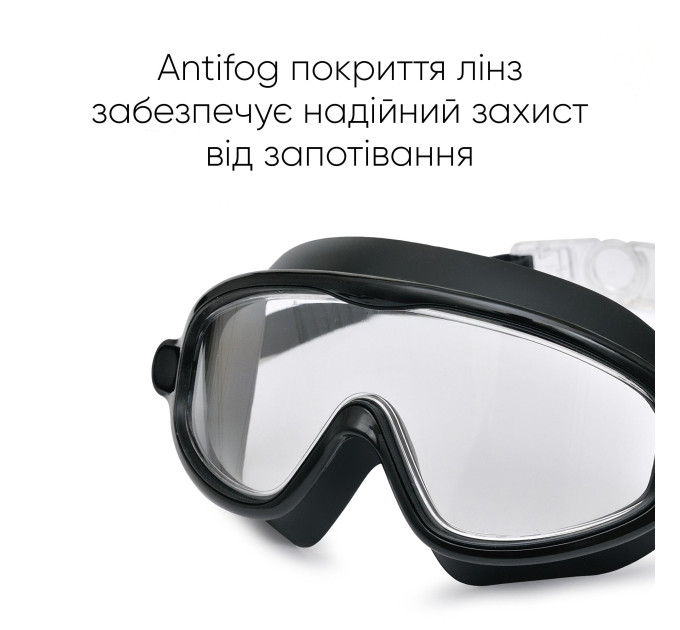 Дитяча маска для плавання Renvo Garsen JR Anti-fog Чорний OSFM (1SM110-01)