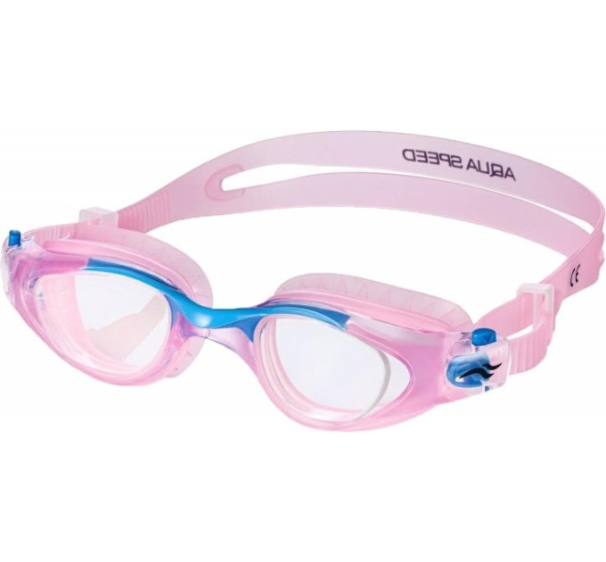Окуляри для плавання Aqua Speed MAORI 9283 рожевий, блакитний Діт OSFM (5908217692832)