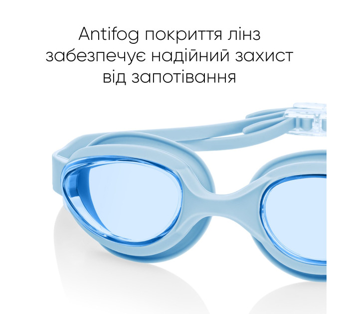 Окуляри для плавання Renvo Jinsuo Уні Anti-fog Блакитний OSFM (2SG140-064)