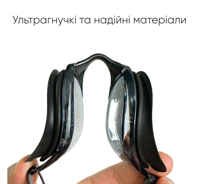 Окуляри для плавання Renvo Sanaga Pro Уні Anti-fog Чорний OSFM (2SG400-01)