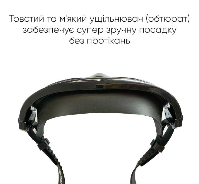 Маска для плавання Renvo Kariba Уні Anti-fog Чорний OSFM (2SM100-01)