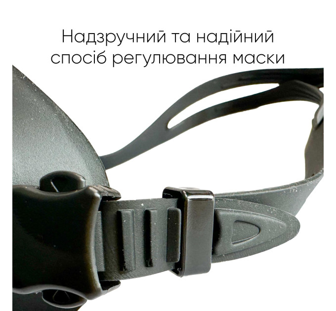 Маска для плавання Renvo Kariba Уні Anti-fog Чорний OSFM (2SM100-01)