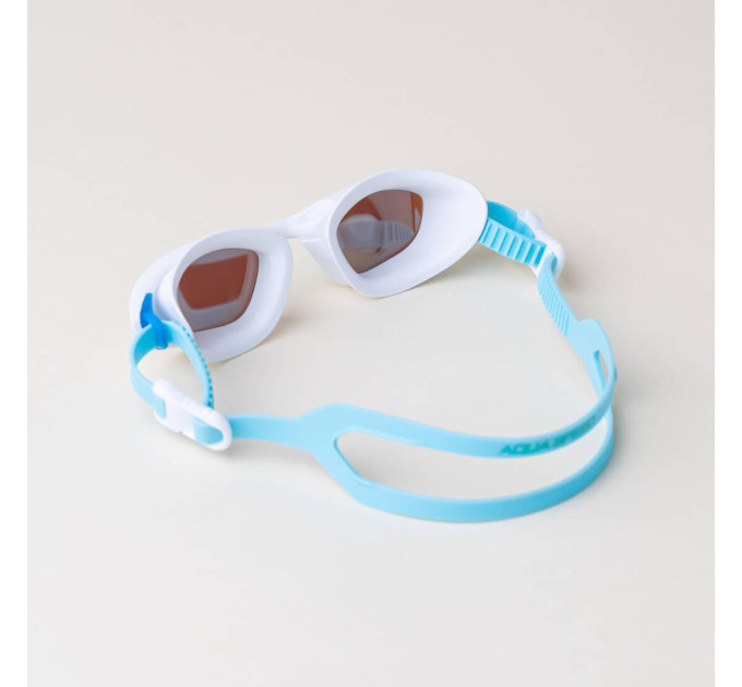 Окуляри для плавання Aqua Speed RAVEN MIRROR 61425 білий, бірюзовий Уні OFSM 5905718614257