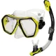 Набір маска і трубка Aqua Speed Blaze + Borneo 60320 Жовтий, Чорний OSFM (618-18 OSFM)