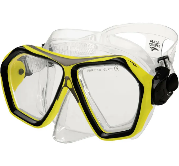 Набір маска і трубка Aqua Speed Blaze + Borneo 60320 Жовтий, Чорний OSFM (618-18 OSFM)