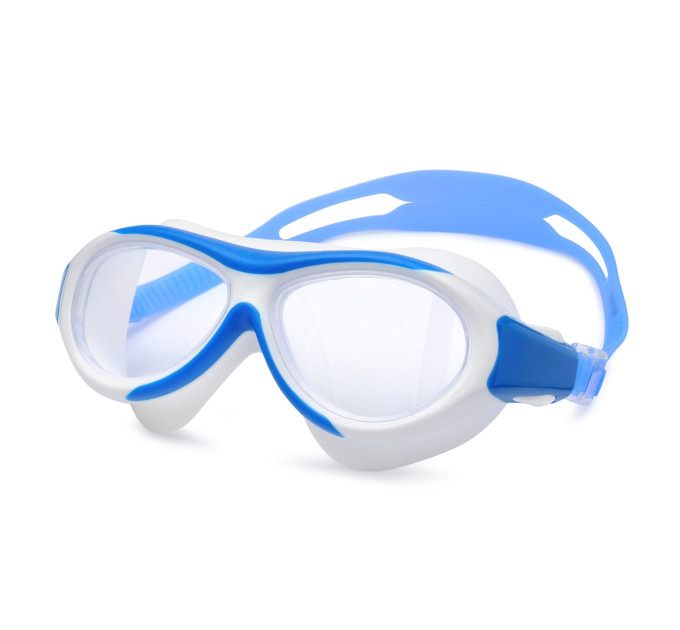 Дитяча маска для плавання Renvo Karu JR Anti-fog Білий Синій OSFM (1SM100-0403)