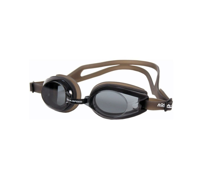 Окуляри для плавання Aqua Speed AVANTI 007-23 чорний, коричневий (5908217628992)