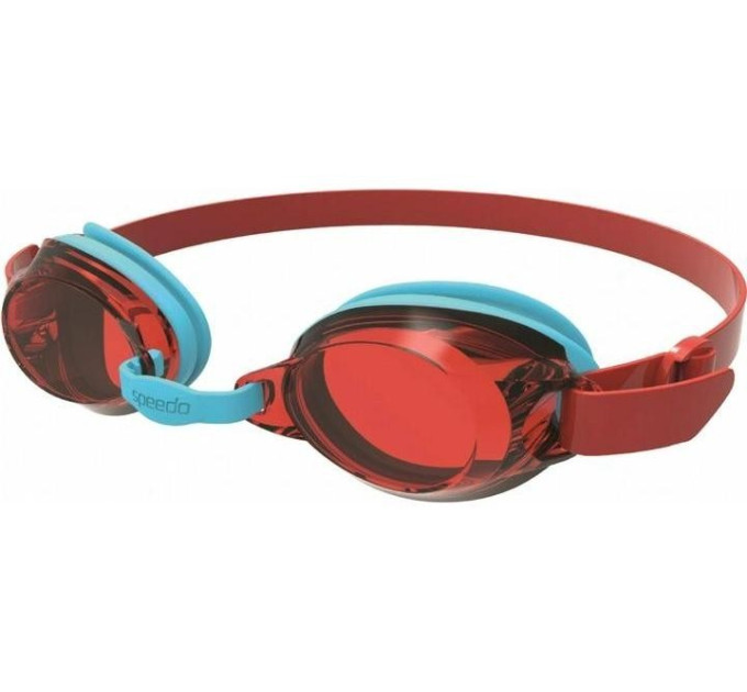 Окуляри для плавання Speedo JET V2 GOG JU блакитний, червоний Діт OSFM 5053744337203