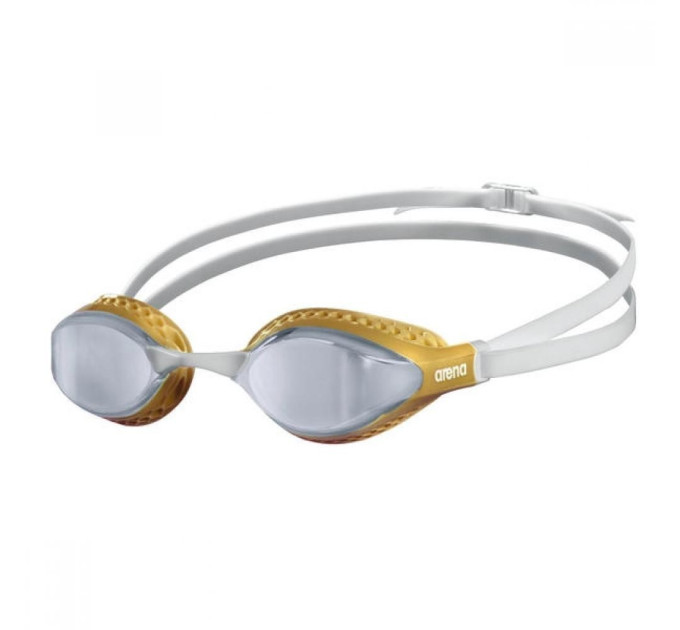 Окуляри для плавання Arena AIR-SPEED MIRROR сріблястий, золотий Уні OSFM 3468336482117