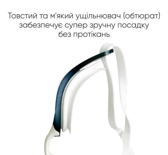 Окуляри для плавання Renvo Alat Pro Уні Anti-fog Білий Синій OSFM (2SG610-0306)