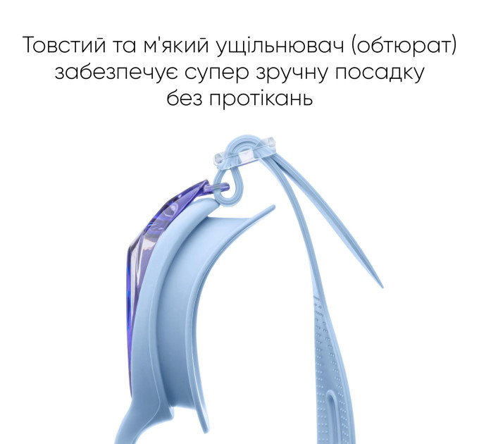 Дитячі окуляри для плавання Renvo Ertan JR Anti-fog Блакитний OSFM (1SG120-06)