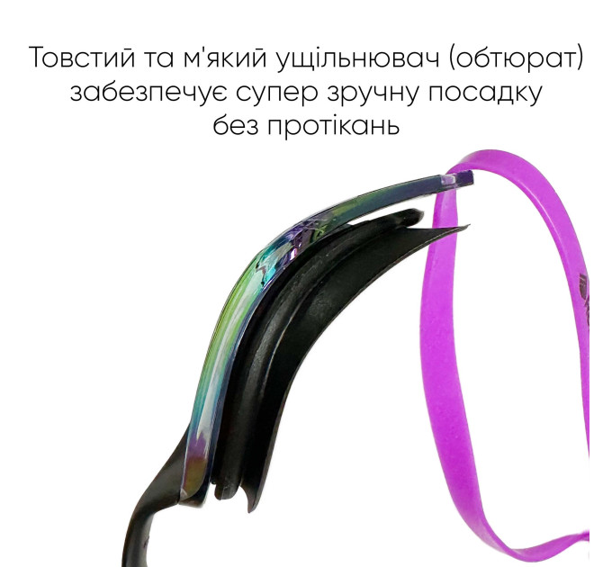 Окуляри для плавання Renvo Alat Pro Уні Anti-fog Фіолетовий OSFM (2SG610-0905)