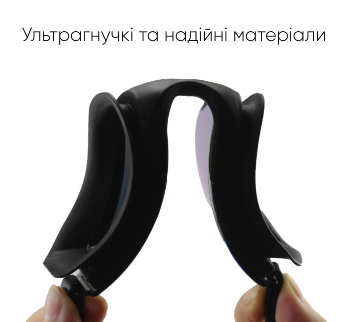 Окуляри для плавання Renvo Anda Pro Уні Anti-fog Чорний OSFM (2SG510-01)