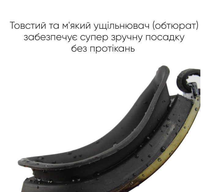 Окуляри для плавання Renvo Anda Pro Уні Anti-fog Чорний OSFM (2SG510-01)