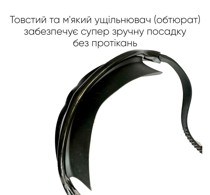 Маска для плавання Renvo Malawi Уні Anti-fog Чорний OSFM (2SM120-01)