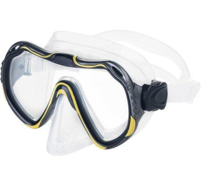 Маска для плавання Aqua Speed JAVA 3100 жовтий, чорний, прозорий Уні OSFM 225-18 Маска для плавання Aqua Speed JAVA 3100 жовтий, чорний, прозорий Уні OSFM 225-18