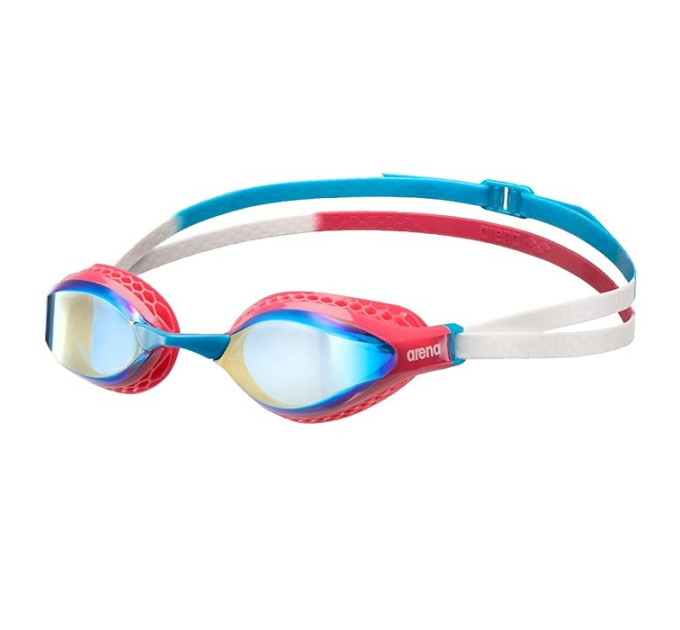 Окуляри для плавання Arena AIR-SPEED MIRROR Білий, Червоний OSFM (003151-107 OSFM)