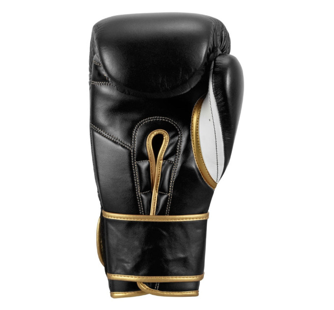 Боксерські рукавиці TITLE Boxeo Mexican Leather Quatro Black/White 12 oz (бинти 4м. в комплекті)