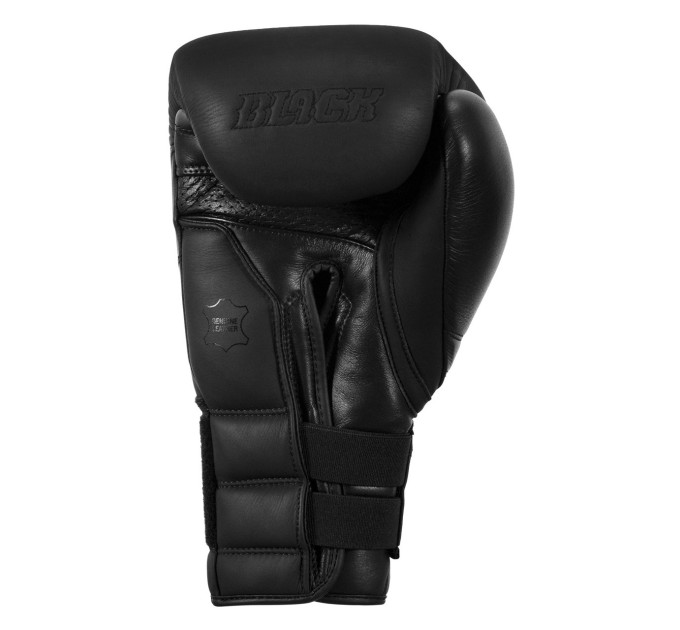 Боксерські рукавиці TITLE Black Bolstered Leather Black 16 oz (бинти 4м. в комплекті)