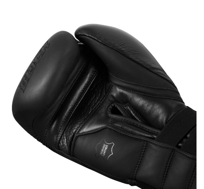 Боксерські рукавиці TITLE Black Bolstered Leather Black 16 oz (бинти 4м. в комплекті)