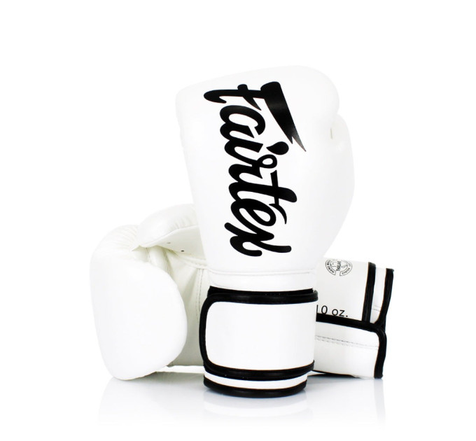 Боксерські рукавиці Fairtex BGV14 White 12 унцій (бинти в комплекті)