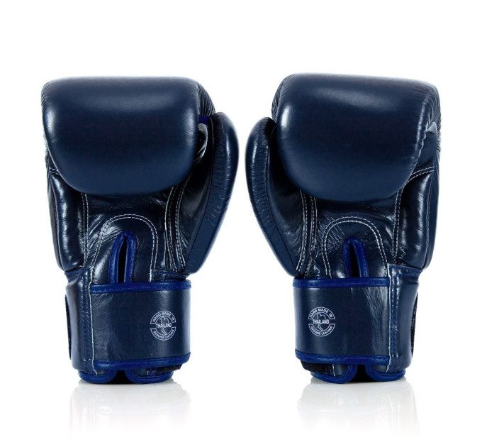 Боксерські рукавиці Fairtex BGV1-ONE (натуральна шкіра) Blue 10 унцій (бинти в комплекті)