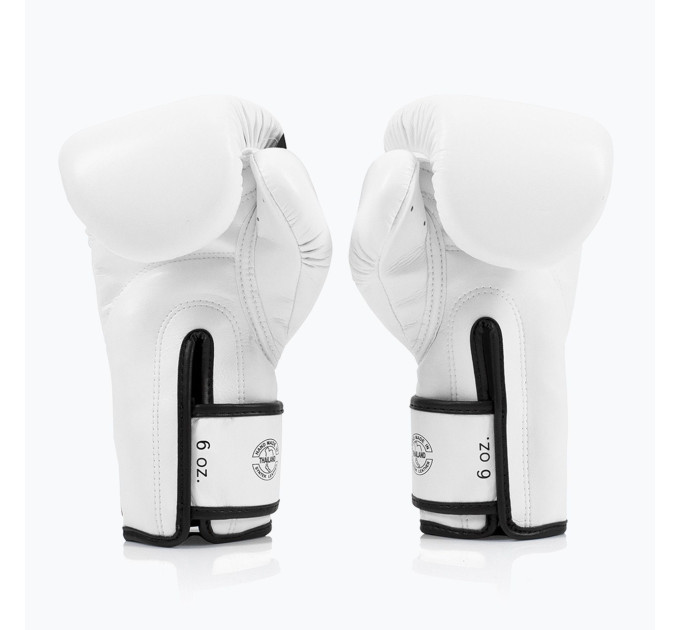 Боксерські рукавиці Fairtex BGV14 White 12 унцій (бинти в комплекті)