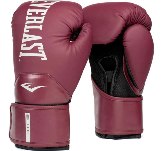 Боксерські рукавиці Everlast ELITE 2 BOXING GLOVES бордовий Уні 12 унцій P00003300 12