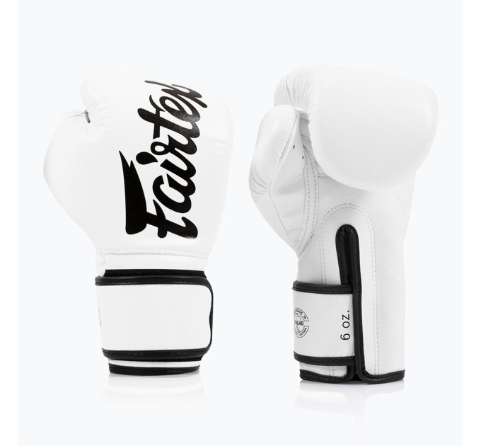 Боксерські рукавиці Fairtex BGV14 White 16 унцій (бинти в комплекті)