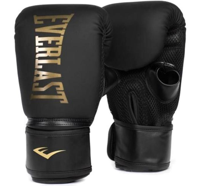 Боксерські рукавиці Everlast CARDIO ELITE BAG GLOVES чорний, золотий Уні S/M P00003319