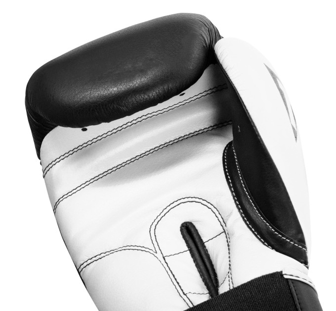 Боксерські рукавиці TITLE Boxing Dynamic Strike Black/White 16 oz (бинти 4м. в комплекті)